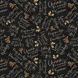 Poinsettia Radiance Word Toss Black 806230
