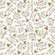 Poinsettia Radiance Word Toss Cream 806229