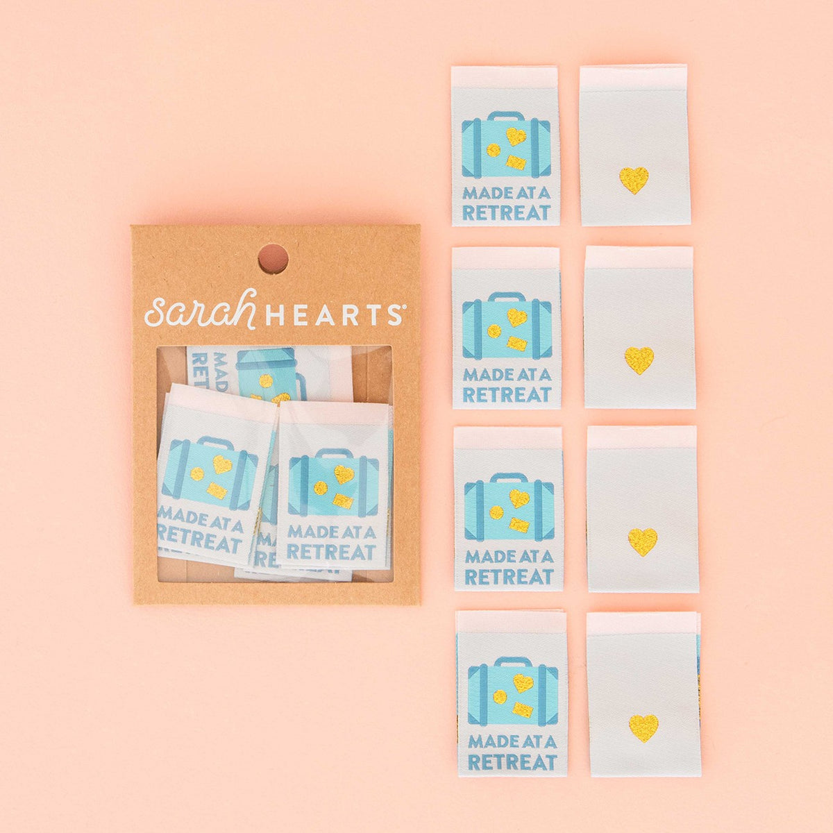 Made at a Retreat Woven Labels by Sarah Hearts