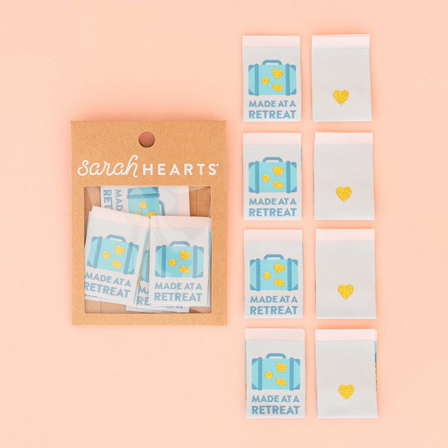 Made at a Retreat Woven Labels by Sarah Hearts