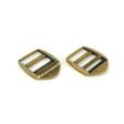 Two Ladder Lock Slider Buckles 1in Antique Brass