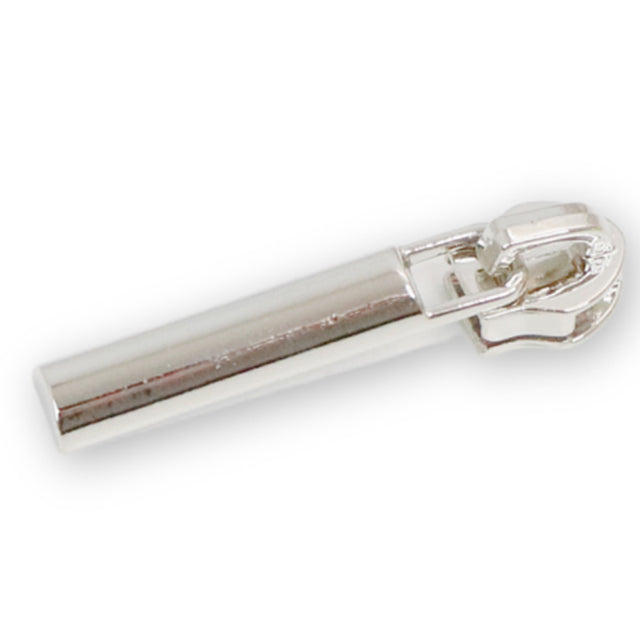 Four 5 Half Cylinder Zipper Pulls Nickel