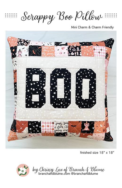 Scrappy Boo Pillow