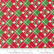 Snow Time Poinsettia Red Plaid 805223