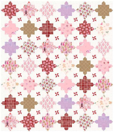 Sugar Plum Sugar 'N Spice quilt layout preview