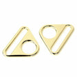 Two Triangle Rings 1 1/2" Gold
