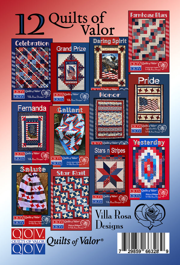 Villa Rosa Designs Quilts of Valor Pattern Book