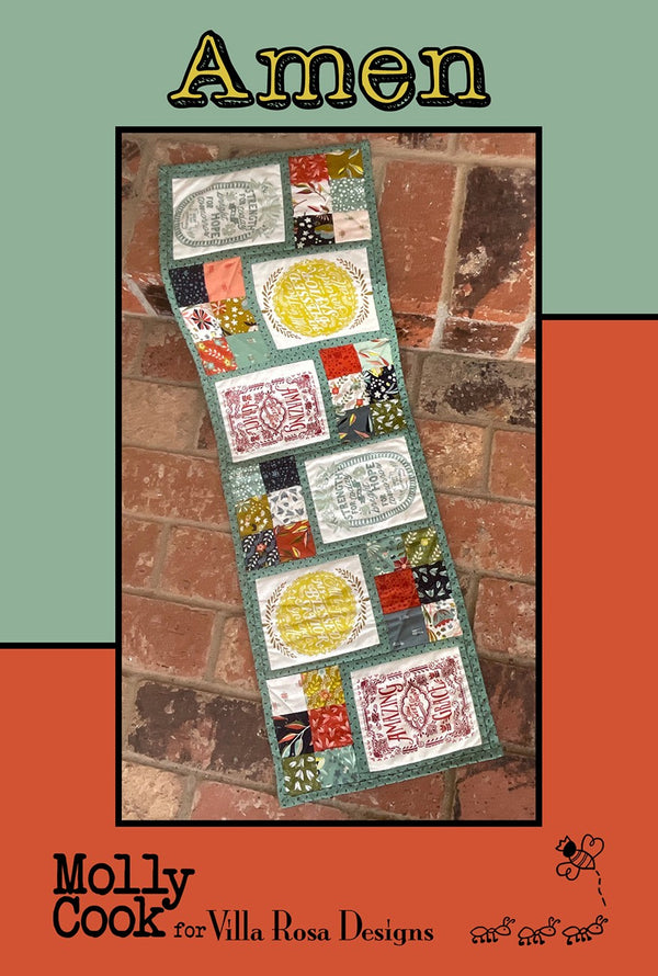 Villa Rosa Designs Amen Table Runner Pattern