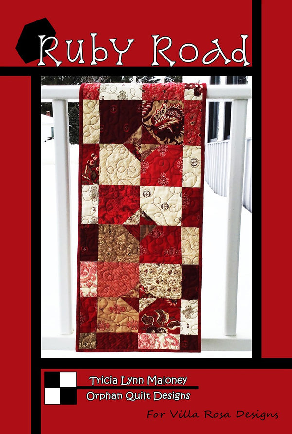 Villa Rosa Designs Ruby Road Table Runner Pattern