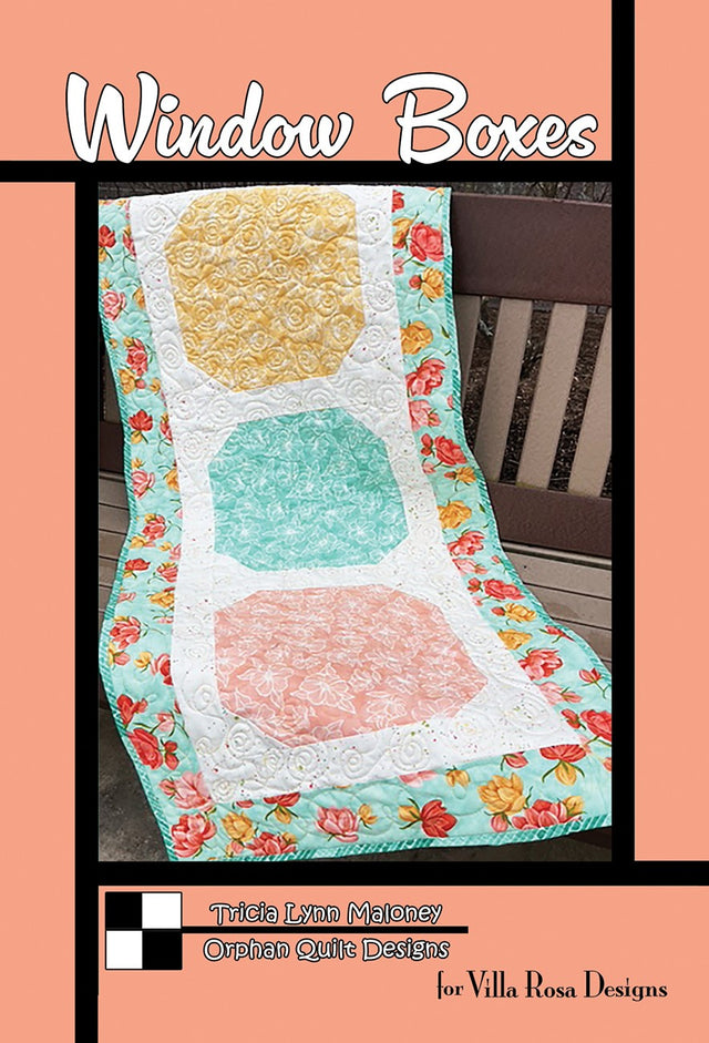 Villa Rosa Designs Window Boxes Table Runner Pattern