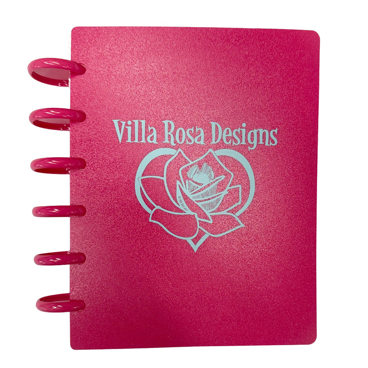 Discbound Storage Binder Pink With Villa Rosa Logo