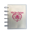Villa Rosa Pattern Storage Binder Clear