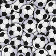 White Packed Soccer Balls 5681