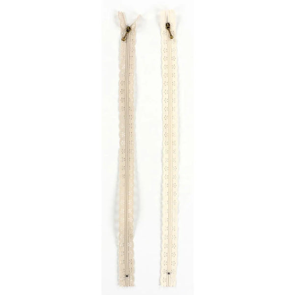 Kimberbell Cream & Pebble Lace Zipper 2-Pack