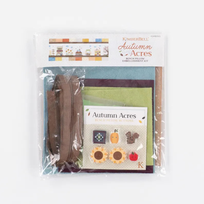 Kimberbell Autumn Acres Bench Pillow Embellishment Kit